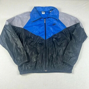 NIKE Vintage 1984-1987 sz LARGE Full Zip Windbreaker Jacket Color Block Print